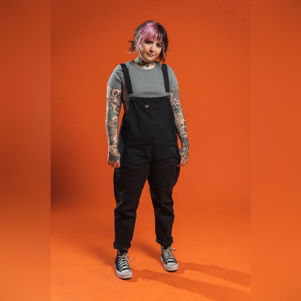 Girrlscout - The Billie Overalls - Black - Small